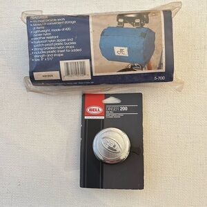 Bicycle seat pack and bell